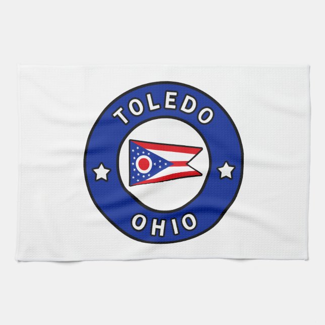 Toledo Ohio Geschirrtuch (Horizontal)