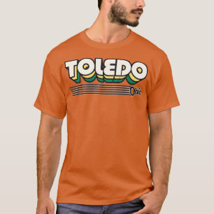 Toledo Ohio Retro Streifen T-Shirt