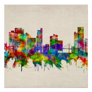 Toledo Ohio Skyline Poster