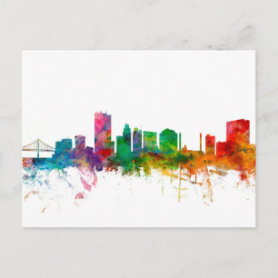 Toledo Ohio Skyline Postkarte
