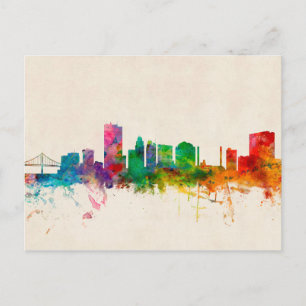 Toledo Ohio Skyline Postkarte
