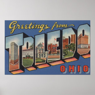 Toledo, OhioLarge Buchstabe ScenesToledo, OH- 2 Poster