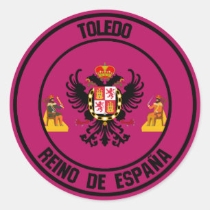 Toledo Round Emblem Runder Aufkleber