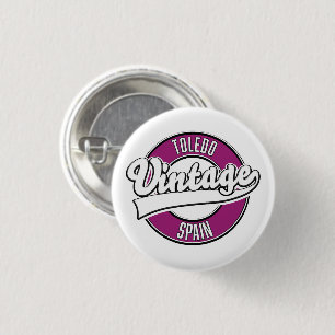 Toledo spain Retro-Logo Button