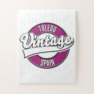 Toledo spain Retro-Logo Puzzle