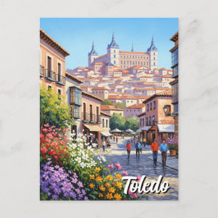 Toledo Spanien Alcazar Blume Postkarte