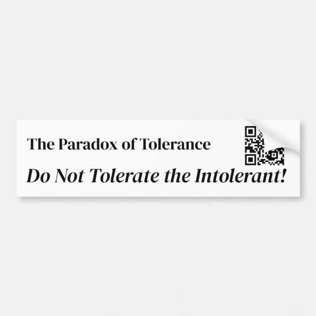 Tolerance Autoaufkleber (Vorne)
