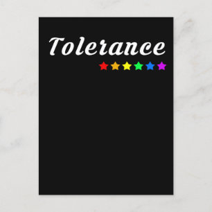 Tolerance LGBTQ+ Pride Postkarte