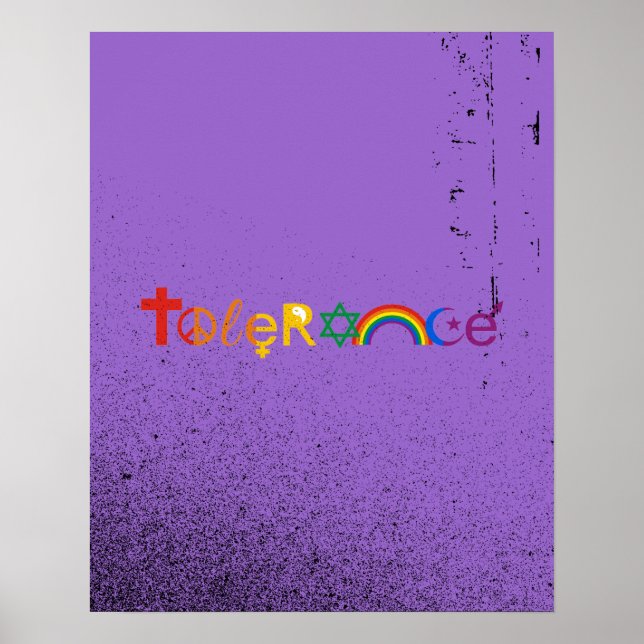 TOLERANCE PRIDE -.png Poster (Vorne)