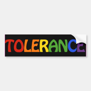 TOLERANCE RAINBOW -.pnng Autoaufkleber
