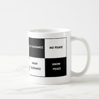 Toleranz = Frieden Kaffeetasse