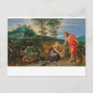 Toli Me Tangere Jesus and Mary Magdalene" Postkarte