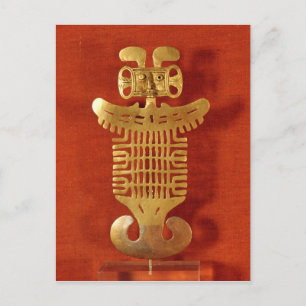 Tolima-Ornament in Form eines Menschenkopfes Postkarte