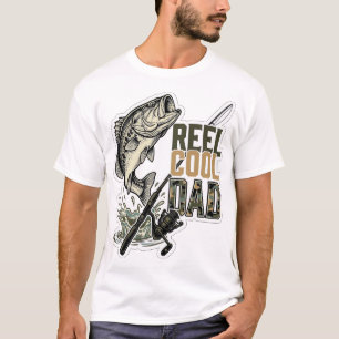 Toll cooler Papa Bassangeln Vintage Gravur Design T-Shirt