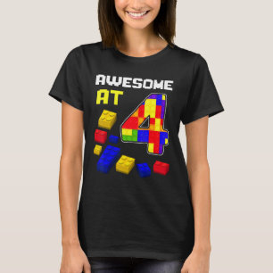 Toll mit 4 Jahren Blockbau Kinder Baustein B T-Shirt
