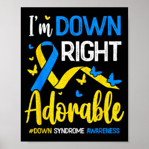 Toll niedlicher Welt-Down-Syndrom-Tag 21. Poster
