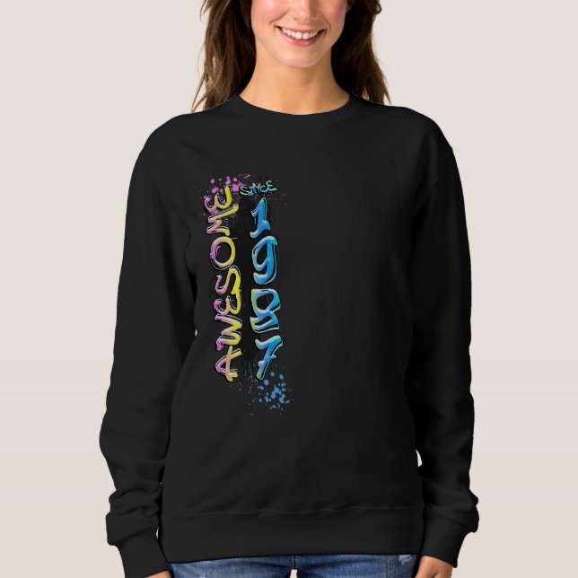 Toll seit 1987 Graffiti-Motiv Sweatshirt (Vorderseite)