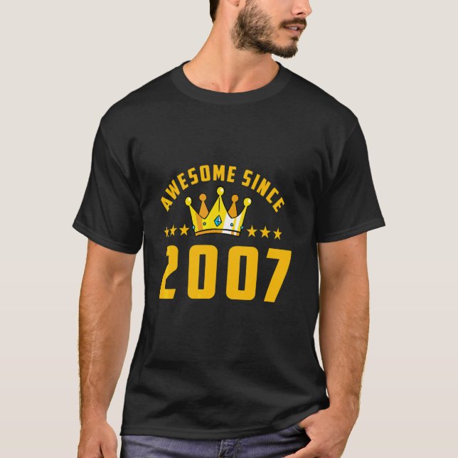 Toll seit 2007 Geburtstag T-Shirt (Vorderseite)
