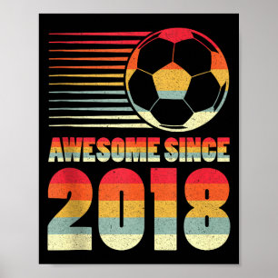 Toll seit 2018 Fußball 8. Geburtstag Tank Top Poster