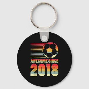 Toll seit 2018 Fußball 8. Geburtstag Tank Top Schlüsselanhänger