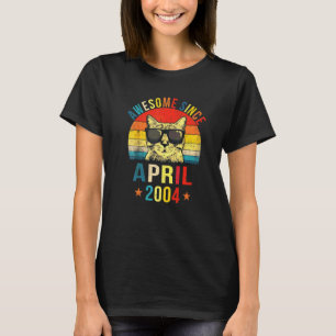 Toll seit April 2004 18. Geburtstag Katze T-Shirt