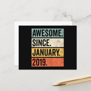 Toll seit Januar 2019 Geburtstag Postkarte