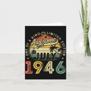 Toll seit Juli 1946 Vintage Retro 80. Karte