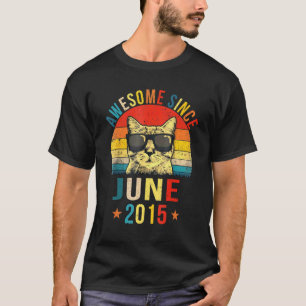Toll seit Juni 2015 8. Geburtstagsgeschenk Katzenl T-Shirt