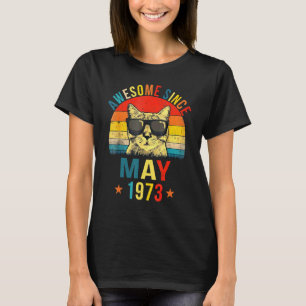 Toll seit Mai 1973 49. Geburtstag Katze T-Shirt