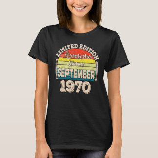Toll seit September 1970 Geboren im September Papa T-Shirt