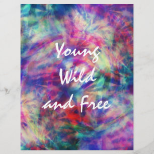 Toll trendiger tribal Tie-Dye jung wild und frei Flyer