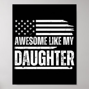 Toll wie meine Tochter Lustiger Vater Väter Poster