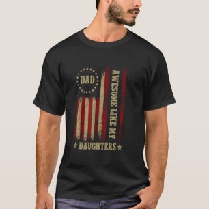 Toll wie meine Töchter Männer Lustiger Vatertag Da T-Shirt