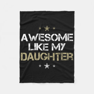 Toll wie meine Tochter Tolle Geschenke Männer Mama Fleecedecke