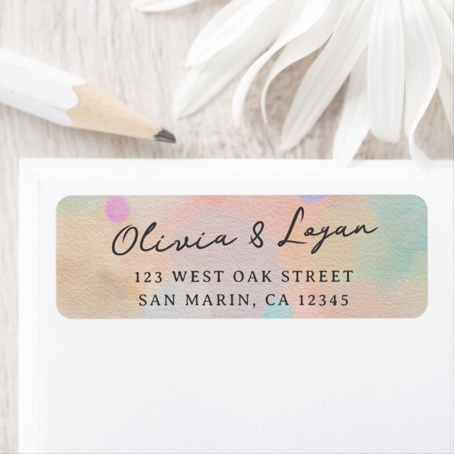 Tolle abstrakte Aquarell-Moderne-Script-Hochzeit (Insitu)