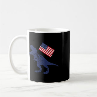 Tolle amerikanische amerikanische Dino-Flagge 4. J Kaffeetasse