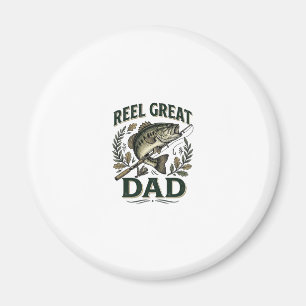 Tolle Angel-Papa Vintage-Angeln Vatertag Magnet