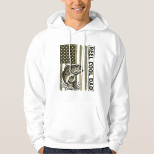 Tolle Angler-Vater-Bass-Angeln-Flagge Vektor-Desig Hoodie