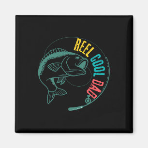 Tolle Angler-Vater Fischermann Vatertag-Shirt Magnet