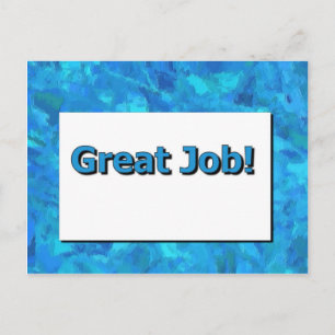Tolle Arbeit! Postkarte