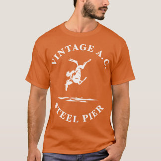 Tolle Atlc Stadt Erinnerungen VINTAGE AC STAHLPIER T-Shirt