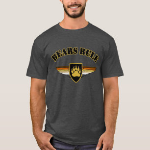 Tolle Bären regieren Bär Pride Flagge Flügel Bär T T-Shirt