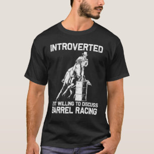 Tolle Barrel Racing Für Frauen Männer Rodeo Pferd  T-Shirt