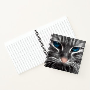 Tolle Blaue Katzenaugen Notizbuch