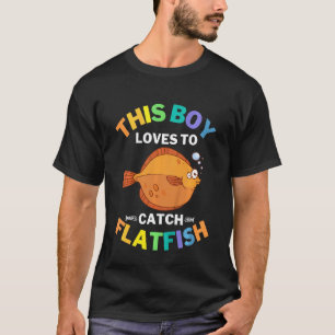 Tolle bunte Kinder Dieser Junge fängt gerne  T-Shirt