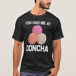 Tolle Concha für Männer Frauen Pan Dulce Lateiname T-Shirt