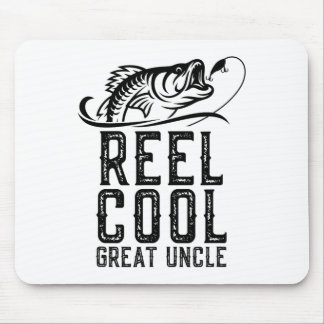 Tolle coole Großonkel-Angeln Fischer Lustig Retro Mousepad