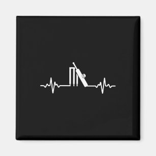 Tolle Cricket-Herzschlag-Design-Geschenk Cricket-S Magnet