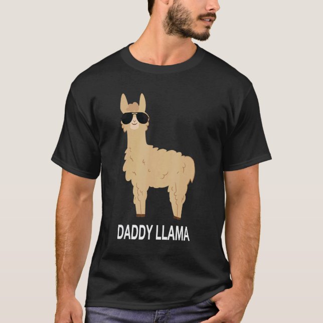 Tolle Daddy Llama Tees als Geschenk zum Vatertag (Vorderseite)