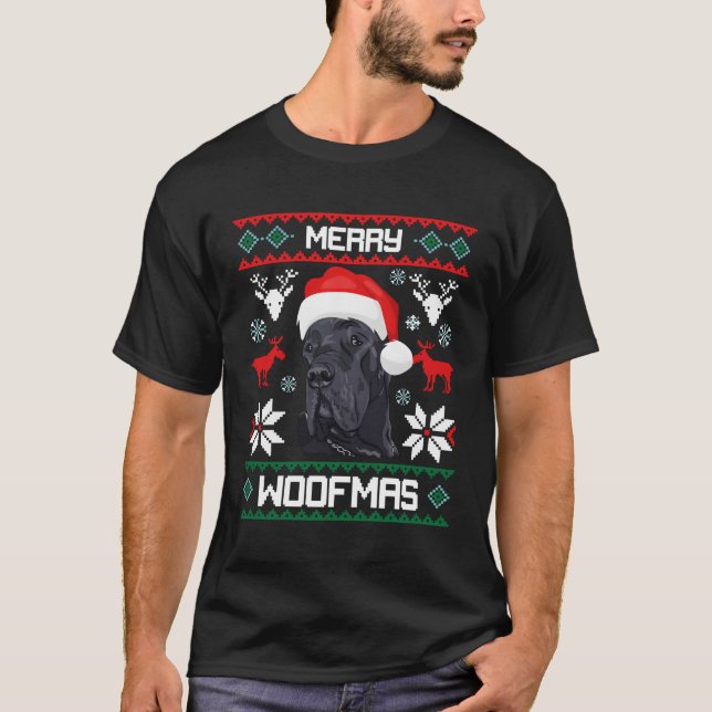 Tolle Däne für fröhliche Woofmas T-Shirt (Vorderseite)